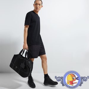 اسنیکرز زارا ZARA BLACK FABRIC HIGH-TOP TREKKING SNEAKERS