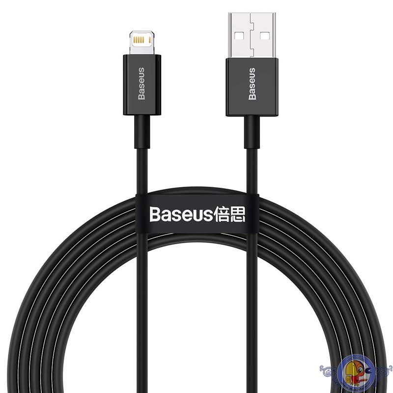 Baseus Lightning Superior Series cable, Fast Charging, Data 2.4A, 2m Black ( CALYS-C01)