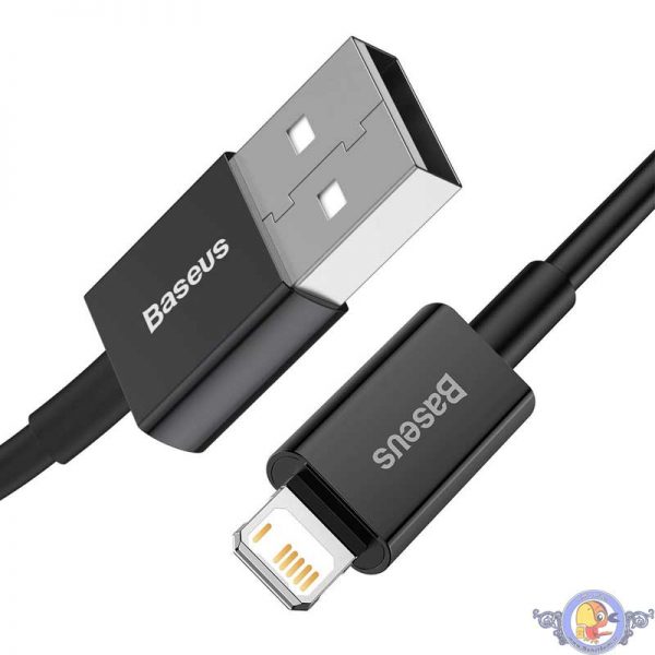 Baseus Lightning Superior Series cable, Fast Charging, Data 2.4A, 2m Black ( CALYS-C01)