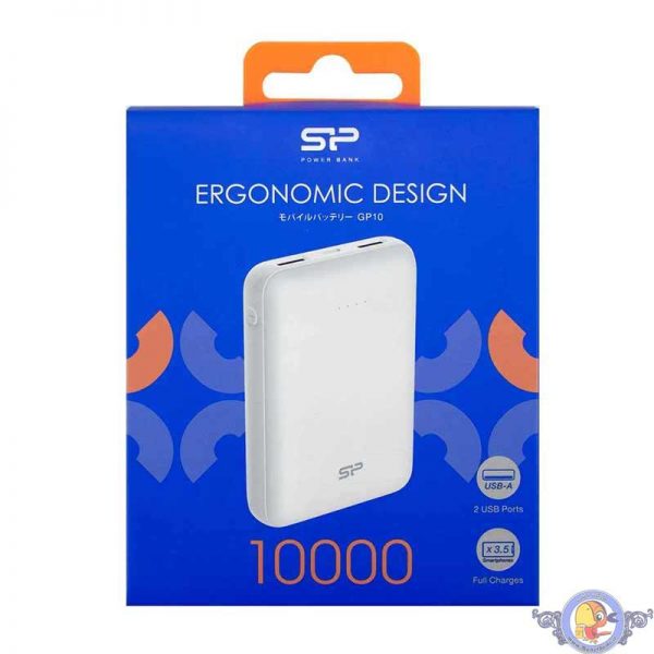 شارژر همراه سیلیکون پاور مدل GP10 ظرفیت 10000 میلی‌آمپرساعت