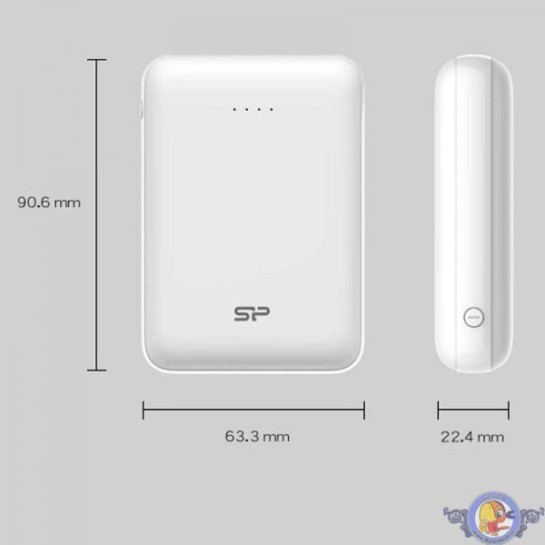 شارژر همراه سیلیکون پاور مدل GP10 ظرفیت 10000 میلی‌آمپرساعت