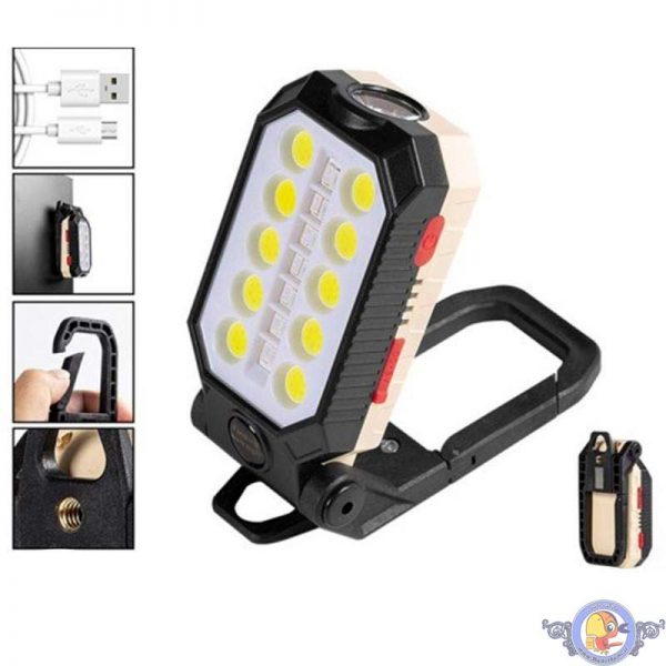 چراغ کار اضطراری شارژی و آهنربایی W599B