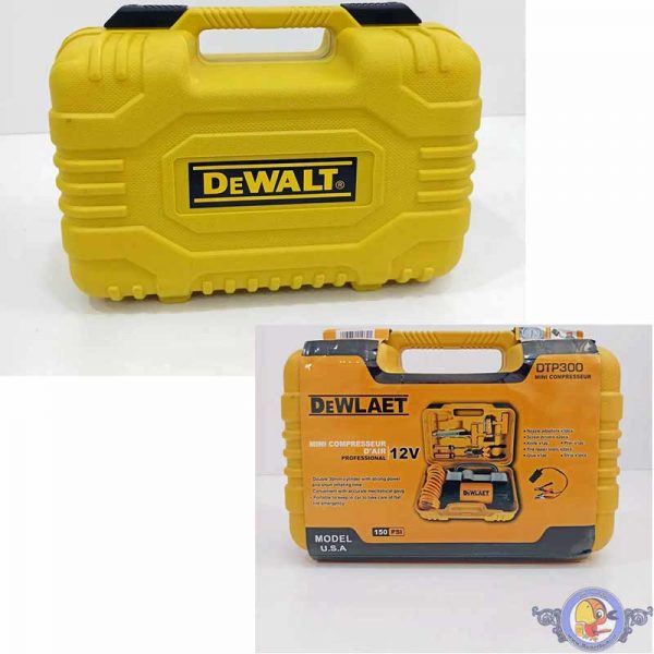 پمپ باد سیار خودرو دوسیلندر Dewalt DTP300