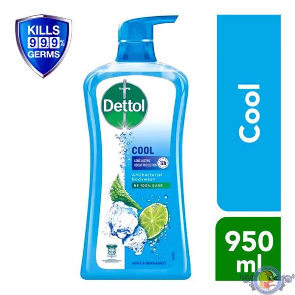 شامپو بدن پمپی آنتی باکتریال دتول مدل Cool icy mint