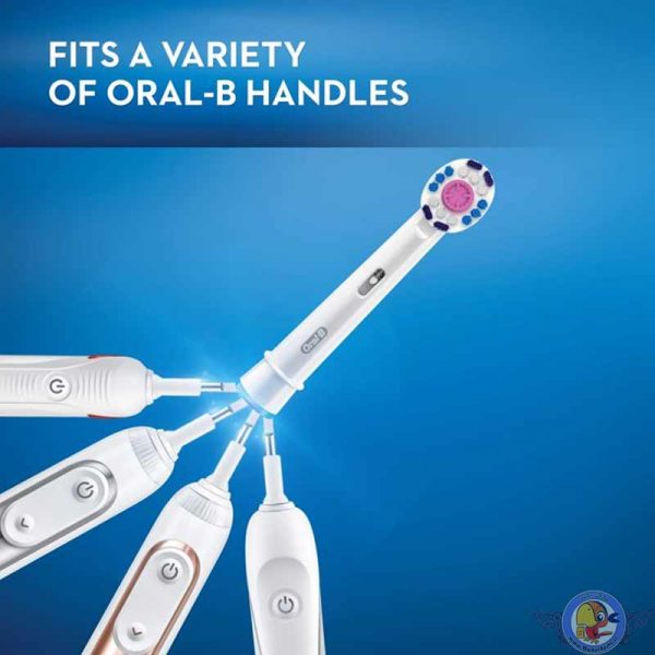 سری یدک مسواک برقی اورال بی مدل 3D White بسته ۳ عددی