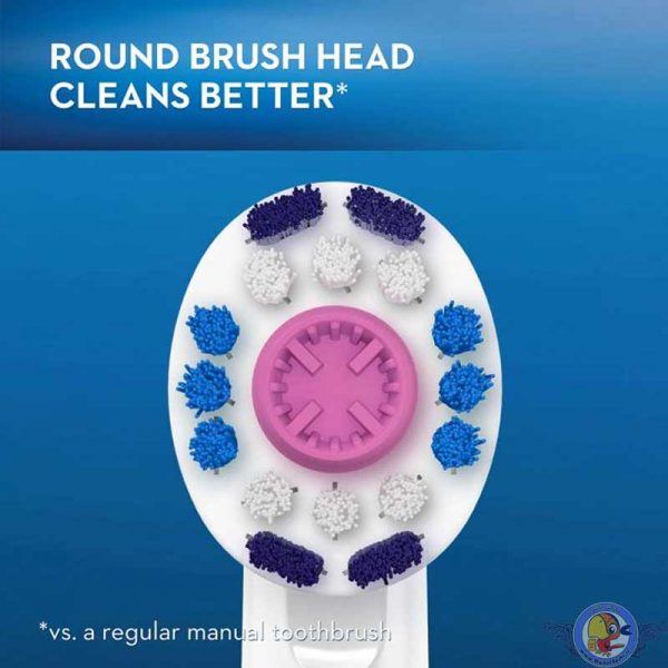 سری یدک مسواک برقی اورال بی مدل 3D White بسته ۳ عددی