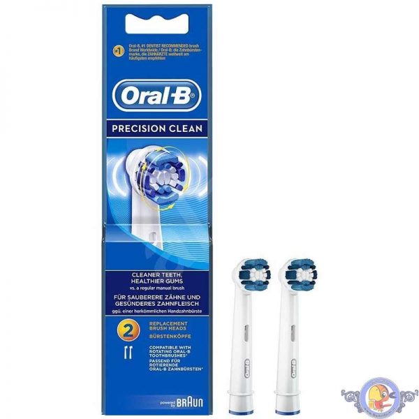 سری یدک مسواک برقی اورال-بی مدل Precision Clean بسته 2 عددی