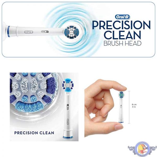 سری یدک مسواک برقی اورال-بی مدل Precision Clean بسته 2 عددی