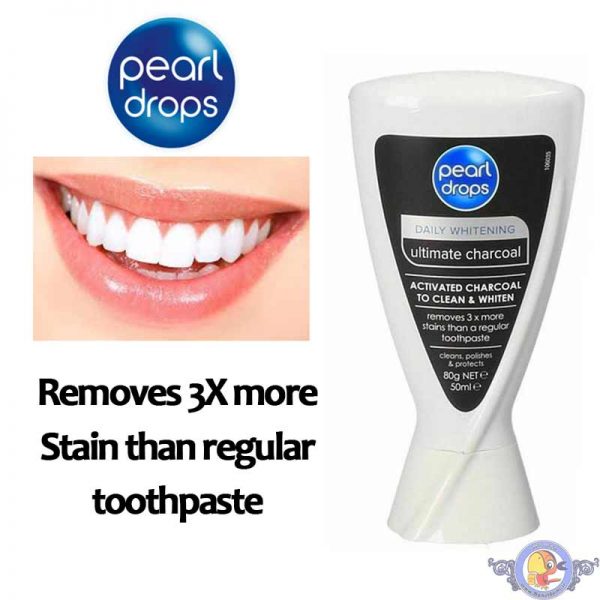 خمیر دندان پیرل دراپس Pearl drops مدل Ultimate Charcoal