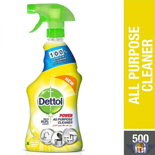 اسپری ضدعفونی کننده سطوح دتول مدل POWER ALL PURPOSE CLEANER حجم 500ml