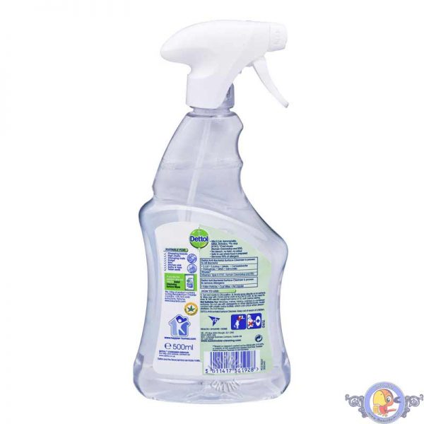 اسپری ضدعفونی کننده سطوح دتول مدل surface cleaner حجم 500ml