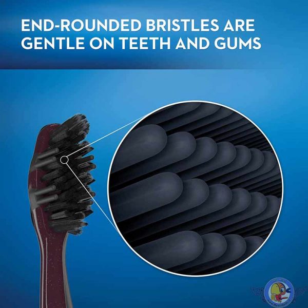 مسواک اورال-بی زغالی مدل Charcoal بسته دو عددی