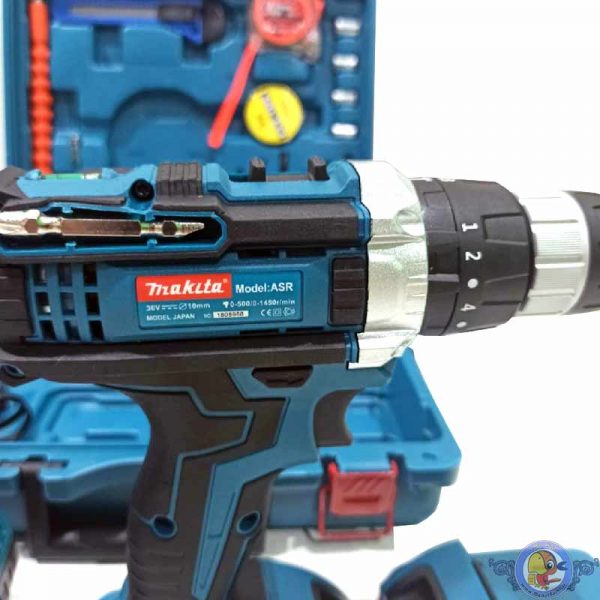 دریل و پیچگوشتی شارژی ماکیتا 36 ولت با مجموعه ابزار پک کوچک