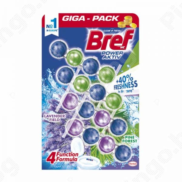 قرص ضدعفونی و خوشبوکننده توالت فرنگی بریف BREF Power Aktiv