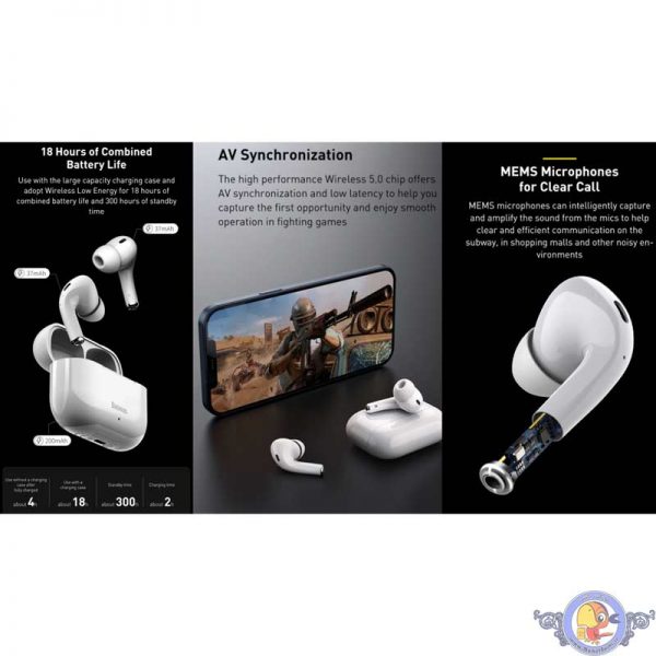 هندزفری بیسیوس Encok NGW3-02