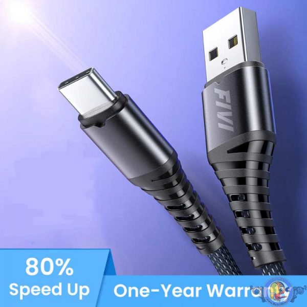 کابل روکشدار تبدیل USB به USB-C فیوی مدل HSH-50