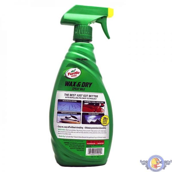 اسپری واکس نانو براق کننده بدنه خودرو ترتل واکس Turtle Wax مدل Wax & Dry