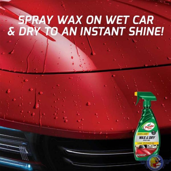 اسپری واکس نانو براق کننده بدنه خودرو ترتل واکس Turtle Wax مدل Wax & Dry