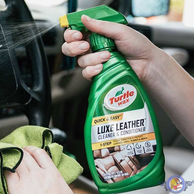 اسپری تمیز کننده و نرم کننده مخصوص چرم خودرو ترتل واکس Turtle Wax Luxe Leather