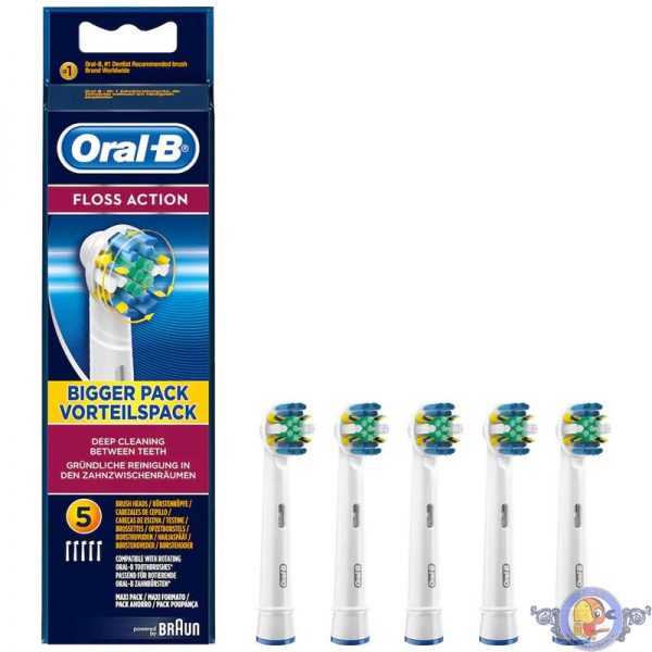 سری یدک مسواک برقی اورال بی مدل Floss Action بسته 5 تایی