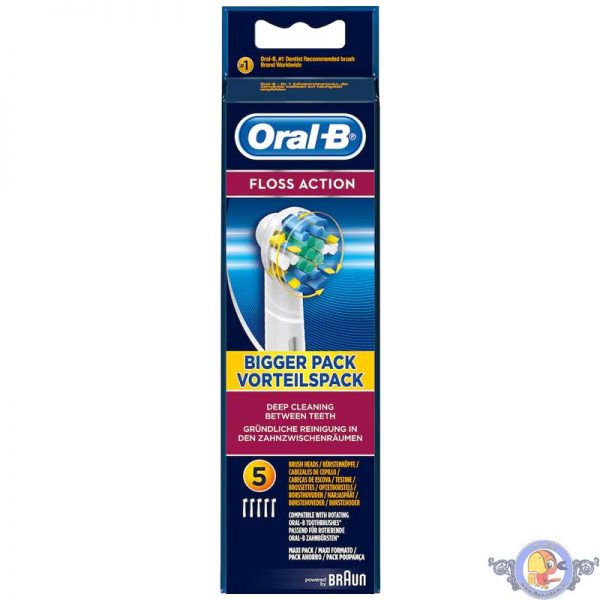 سری یدک مسواک برقی اورال بی مدل Floss Action بسته 5 تایی