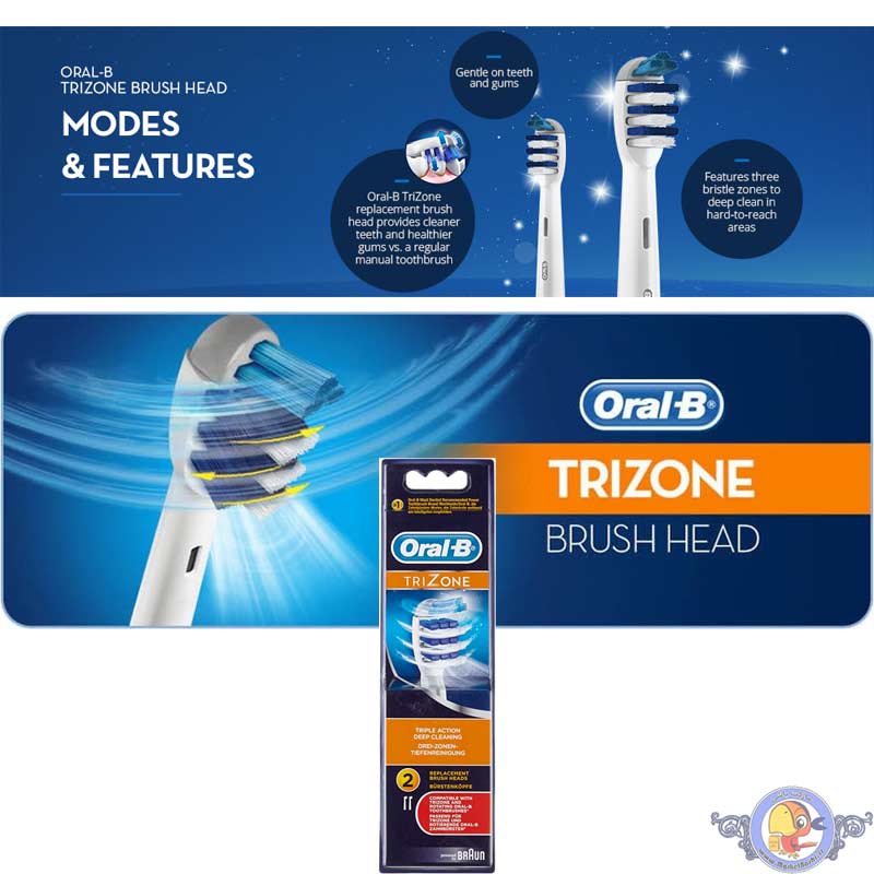 سری یدک مسواک برقی Oral-B مدل TriZone بسته 2 تایی