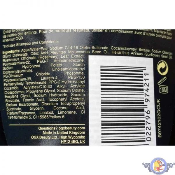 شامپو آبرسان و ضد وز او جی ایکس OGX Kukui Oil