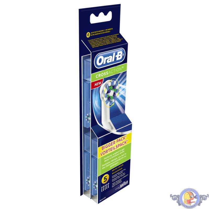 Oral-B Cross action Brush Heads pack of 5