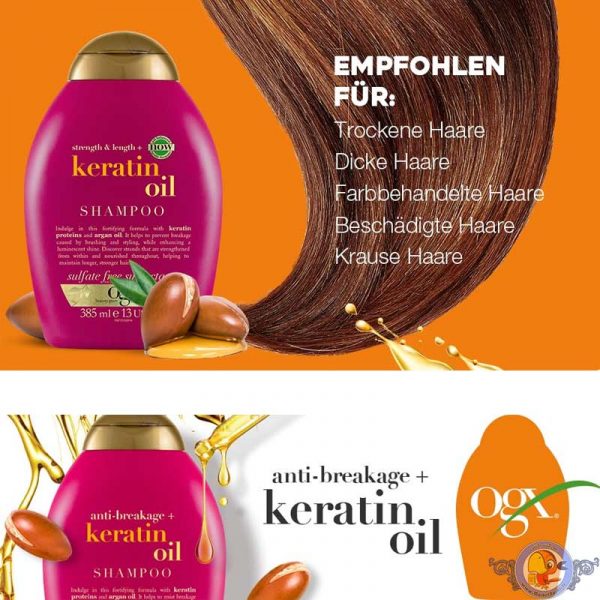 شامپو کراتینه او جی ایکس OGX Keratin Oil