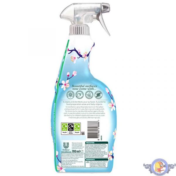 اسپری چند منظوره سطوح سیف آنتی باکتریال و براق کننده Cif ANTI-BAC & Shine