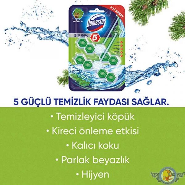 جرمگیر و خوشبوکننده آویز توالت فرنگی دامستوس Domestos دو عددی