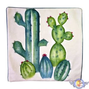 کاور کوسن نقاشی با دست طرح کاکتوس کد ۴۲۰۱