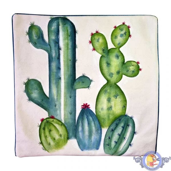 کاور کوسن نقاشی با دست طرح کاکتوس کد ۴۲۰۱