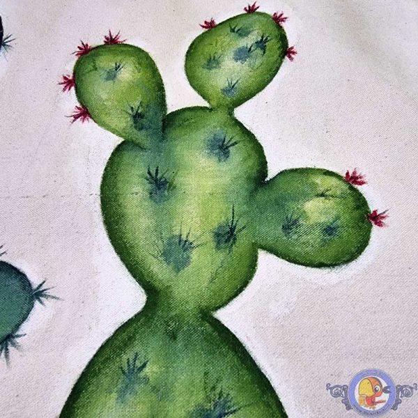 کاور کوسن نقاشی با دست طرح کاکتوس کد ۴۲۰۱