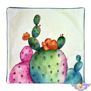 کاور کوسن نقاشی با دست طرح کاکتوس کد ۴۲۰۲