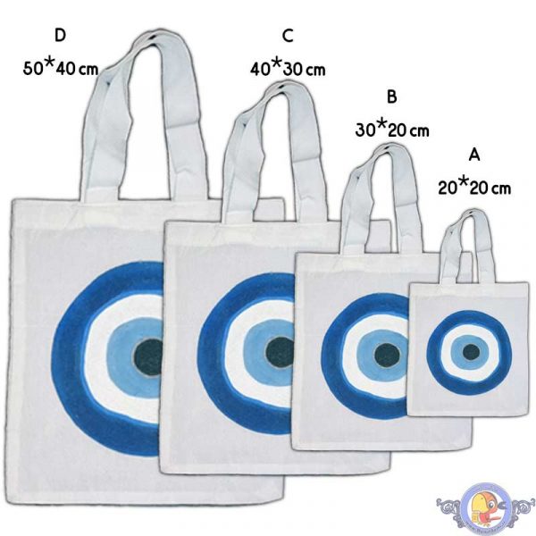 کیف دستی پارچه ای نقاشی شده کد 201