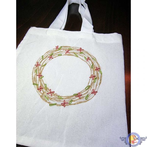 کیف دستی پارچه ای نقاشی شده کد 202