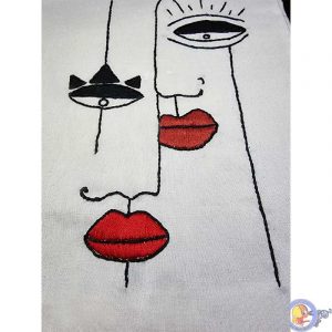 کیف دستی کفی دار نقاشی شده کد 207