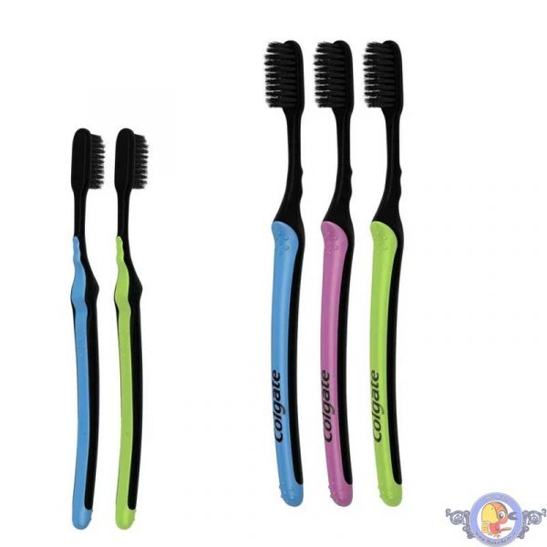 مسواک زغالی کلگیت مدل Colgate Slim Soft Charcoal