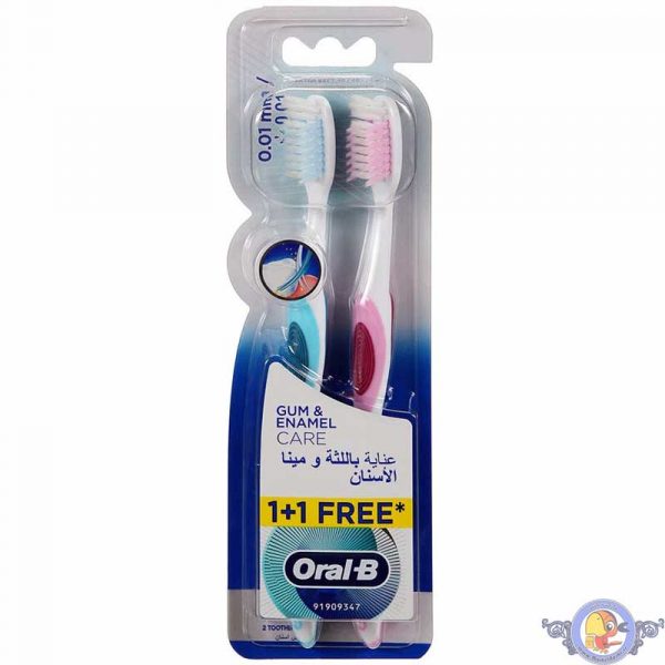 مسواک اورال-بی Gum & Enamel بسته دو عددی