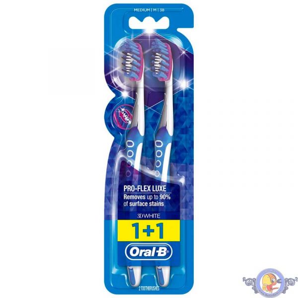 مسواک اورال-بی سری Pro-Flex مدل 3D White Luxe بسته دو عددی