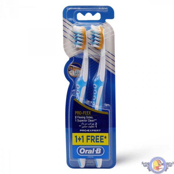 مسواک اورال-بی Pro-flex مدل Pro-Expert بسته دو عددی