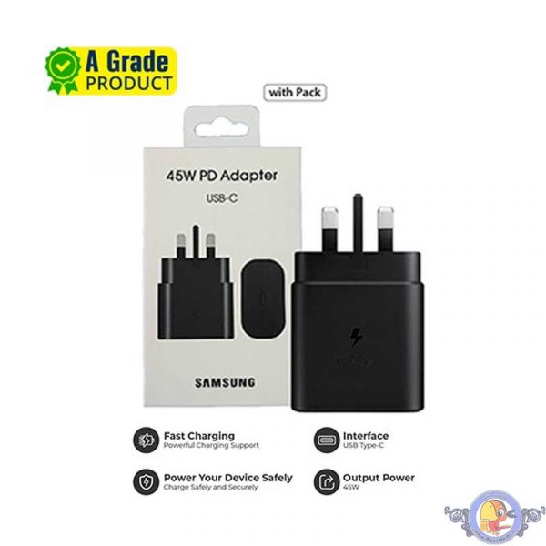 شارژر دیواری 45 وات سامسونگ اصل مدل TA845X ویتنام