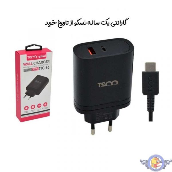 شارژر دیواری تسکو مدل TTC 66