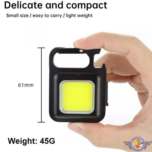 چراغ قوه آهنربایی شارژی COB چندکاره