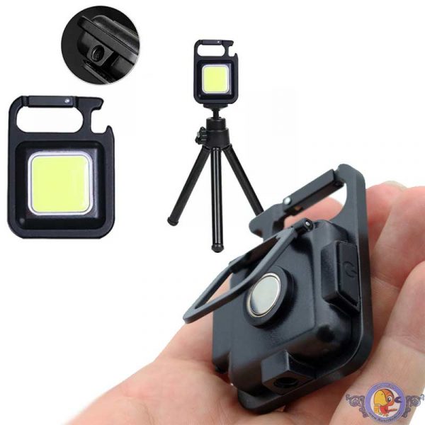 چراغ قوه آهنربایی شارژی COB چندکاره