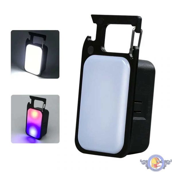 چراغ آهنربایی شارژی LED چندکاره دارای نور پلیسی