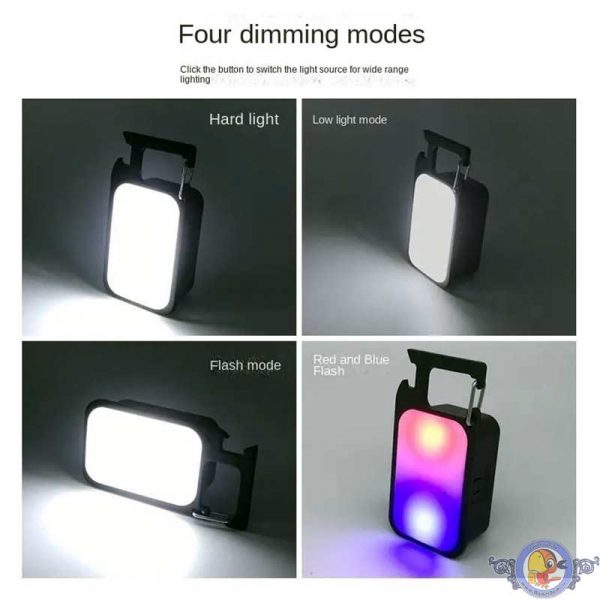 چراغ آهنربایی شارژی LED چندکاره دارای نور پلیسی