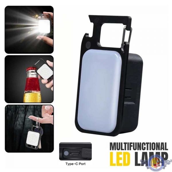 چراغ آهنربایی شارژی LED چندکاره دارای نور پلیسی