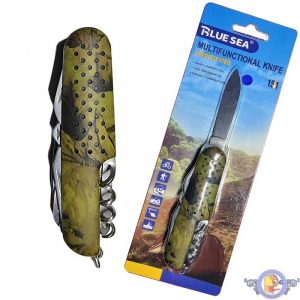 چاقو تاشو مسافرتی ۱۵ کاره Blue Sea